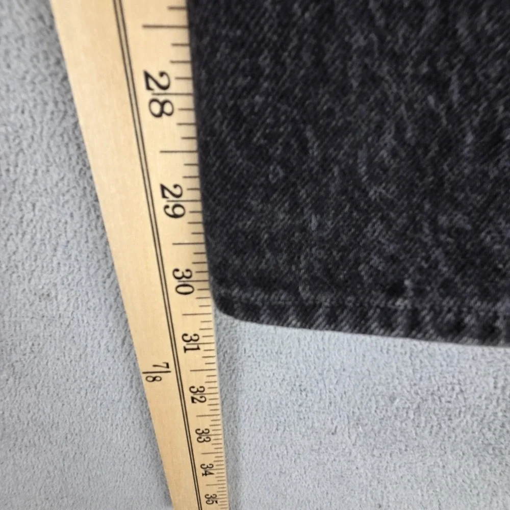 Vintage Levis 501 Jeans Mens Black Charcoal Wash Button Fly Made‎ USA Fits 26x30